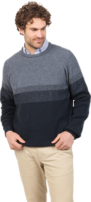 Gradient Possum Merino Crew